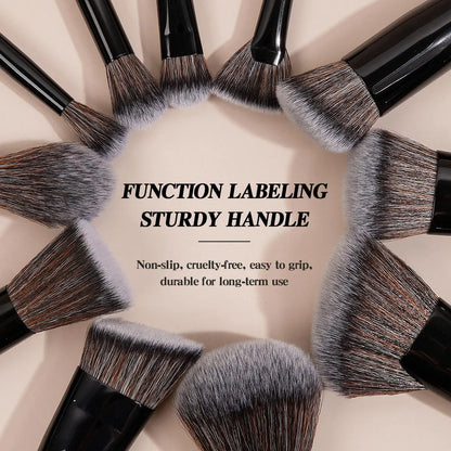 MAANGE Soft Bristle Makeup Brushes Sets, Multifunctional Makeup Brushes, Cosmetic Brushes, with Comfortable Grip, 25Pcs/Set Makeup Tools for Foundation, Powder, Concealers, Eyeshadow, Blush, Valentine'S Day Gift, Makeup Brush Kit