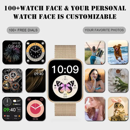 Smart Watch (Answer/Make Calls), 1.85"HD Smart Watch for Women, AI Voice Smart Watch for Android/For Iphone, Sport Watch